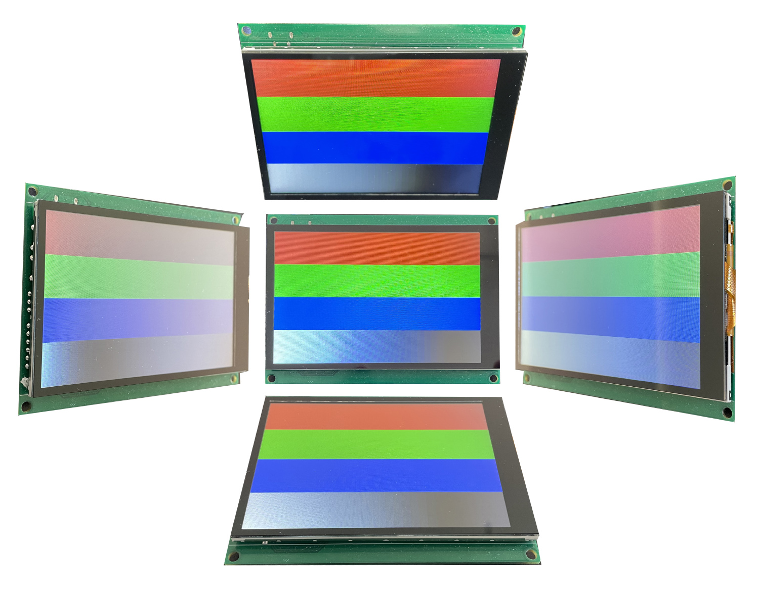 Viewing angles of the Nscreen32 board's display